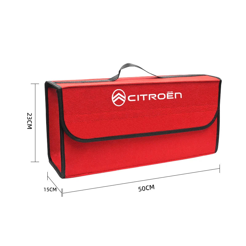 Citroen Car Trunk Organizer Box Large Capacity Folding Storage Bag For Citroen C4 C3 C2 C1 C6 2CV VTS DS4 DS5 RD3 Cross Berlingo