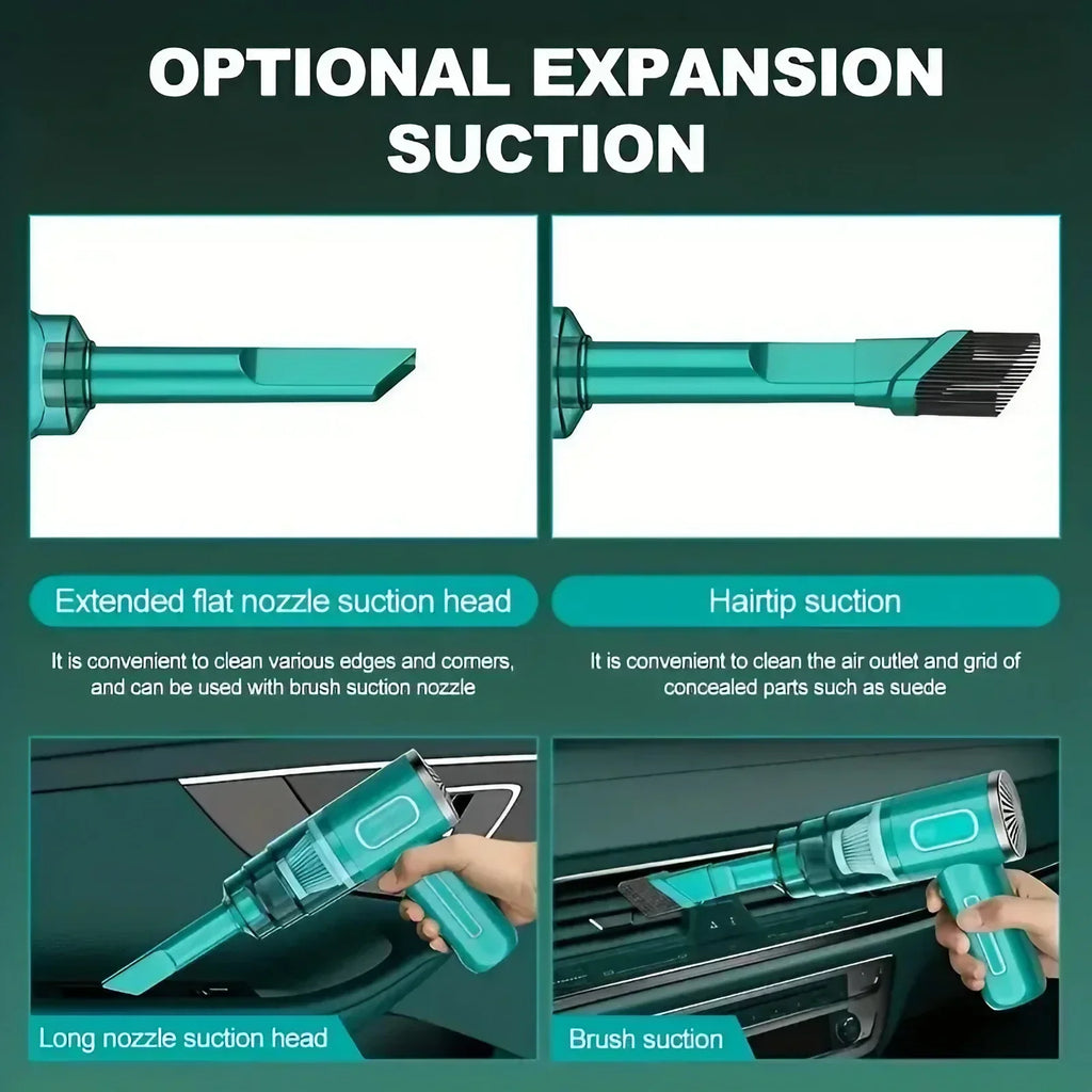Wireless Portable Handheld Car Vacuum Cleaner Rechargeable USB Large Suction Mini Blower for Car Household Use