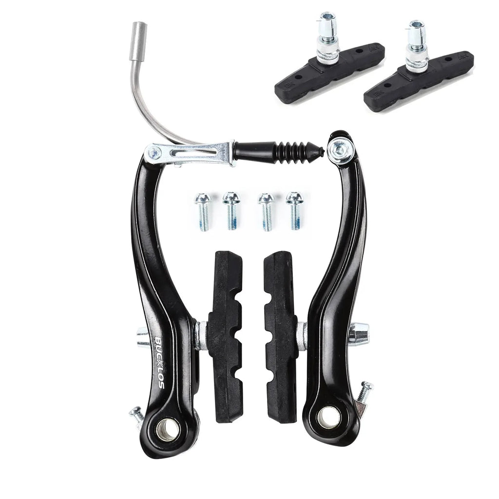 BUCKLOS Bicycle V Brakes Set Aluminum Alloy Bike Brake Lever Line Pulling V Brake Caliper Universal Cable Road Bike Brake Kit