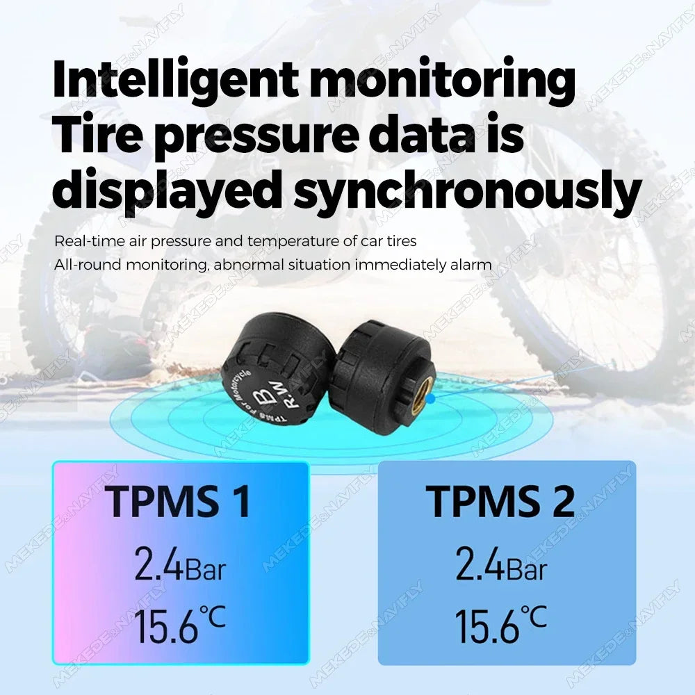 Portable 7inch Wireless CarPlay Motorcycle Navigation Screen Android Auto Display Moto Monitor Option DVR TPMS Wired Contorl GPS