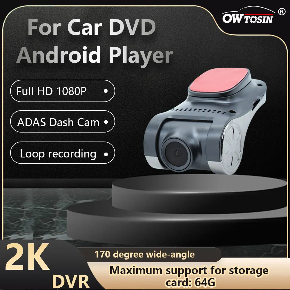1080P 2K ADAS DashCam Recorder Car DVR Camera Night Version loop recording For Car Radio Android Player HD USB Dash Cam DVRs