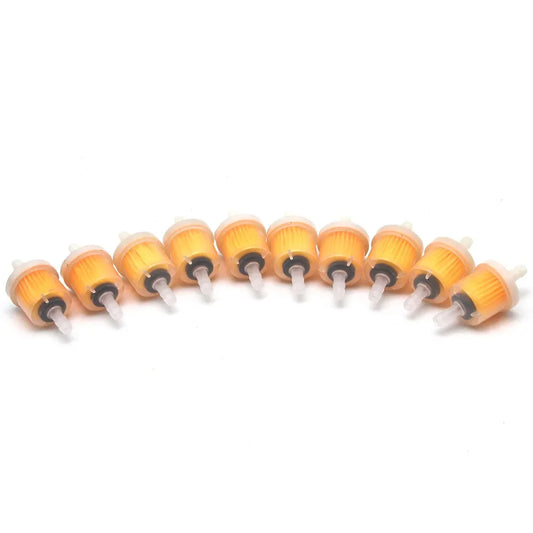 Universal 10Pcs/set 6mm Hose Motorcycle Petrol Gas Fuel Gasoline Oil Filter For Scooter Motorcycle Moped Scooter Dirt