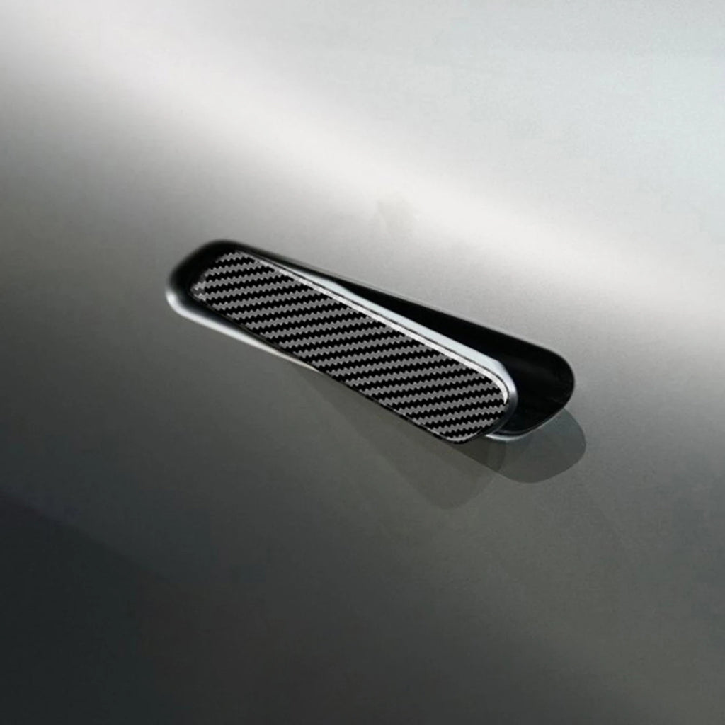 Car Accessories For Kia EV6 2021 2022 2023 2024 2025 ABS Carbon Fiber Style Exterior Door Handle Decoration Cover Trim 4pcs