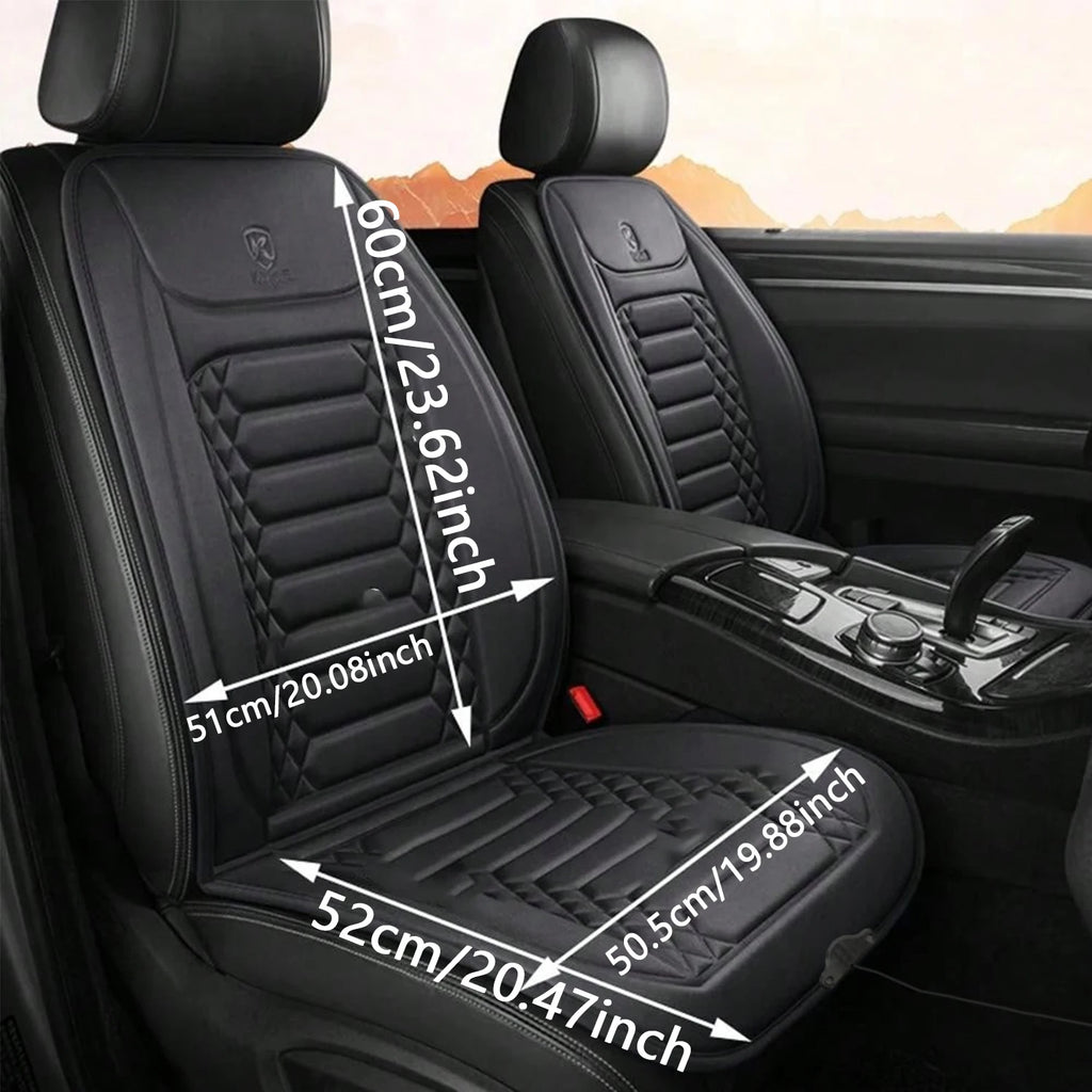 Car Heated Seat Cushion Winter Vehicle Rectangular Heated Seat Cover Suitable 12V Universal Car Seat Protector Cloak Cover Pads