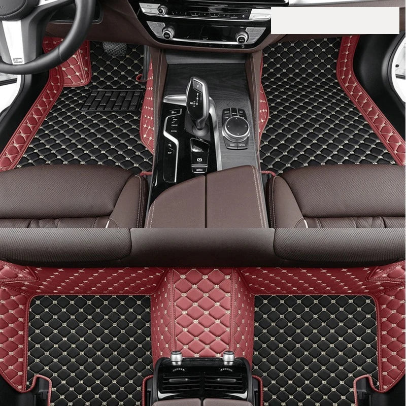 Car Mats Floor For Citroën C4 Cactus 2014~2020 Waterproof Leather Car Mat Fully Set Tapete Automotivo Para Carro Car Accessories