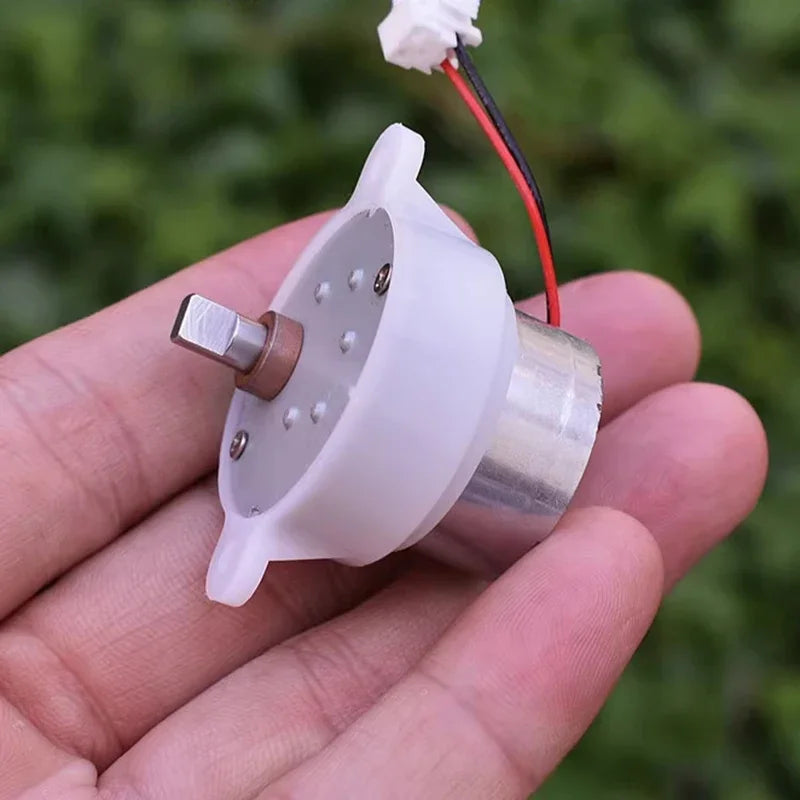 Micro Mini 300 Gearbox Gear Motor DC 6V-12V 15RPM Slow Speed Large Torque Dual Flat Shaft DIY Electric Valve Hobby Toy Model