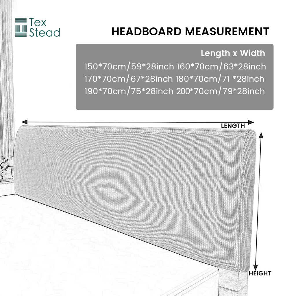 Thicken Headboard Cover Bed Back Dust Protector Cover Super Soft Solid Color Bed Haed Cover Quilte Head Cover