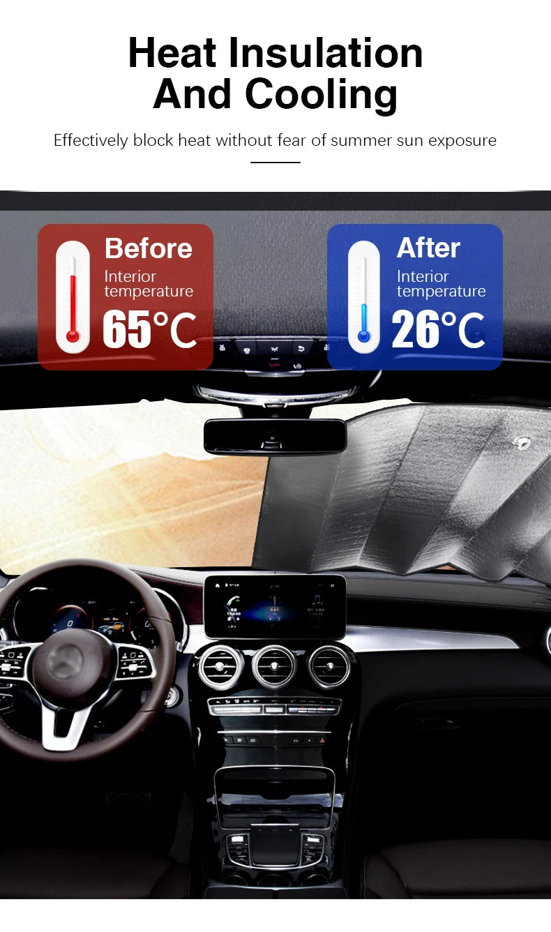 Car Window Full Cover Sunshades For Ford Transit Custom Accessories 2012~2021 Tourneo Windshield Shaby Visor 2013 2014 2015 2016