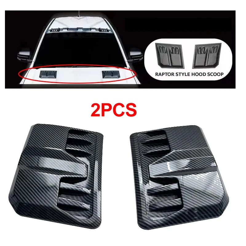 Accesorios exteriores para coche, rejilla de entrada de aire ABS para Ford Ranger T9 T6 MK2 Raptor 2023 2024 2025, embellecedor de entrada de aire, piezas de coche