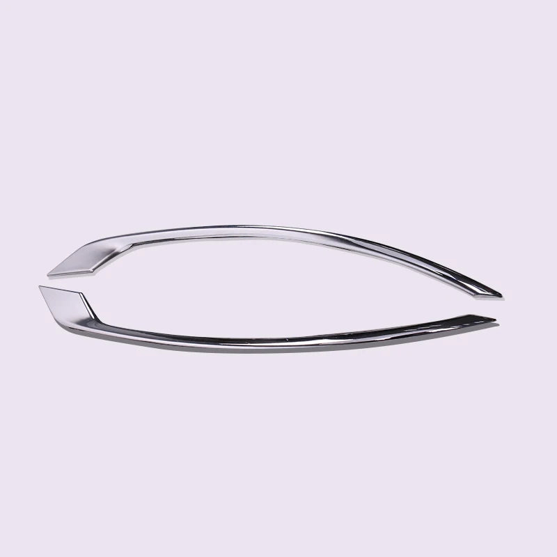 Car Styling Accessories 2pcs ABS Silver Chrome Plated Rear Fog Light Decoration Strip Cover Trim Fit For VOLVO XC60 2018-2022