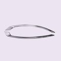 Car Styling Accessories 2pcs ABS Silver Chrome Plated Rear Fog Light Decoration Strip Cover Trim Fit For VOLVO XC60 2018-2022
