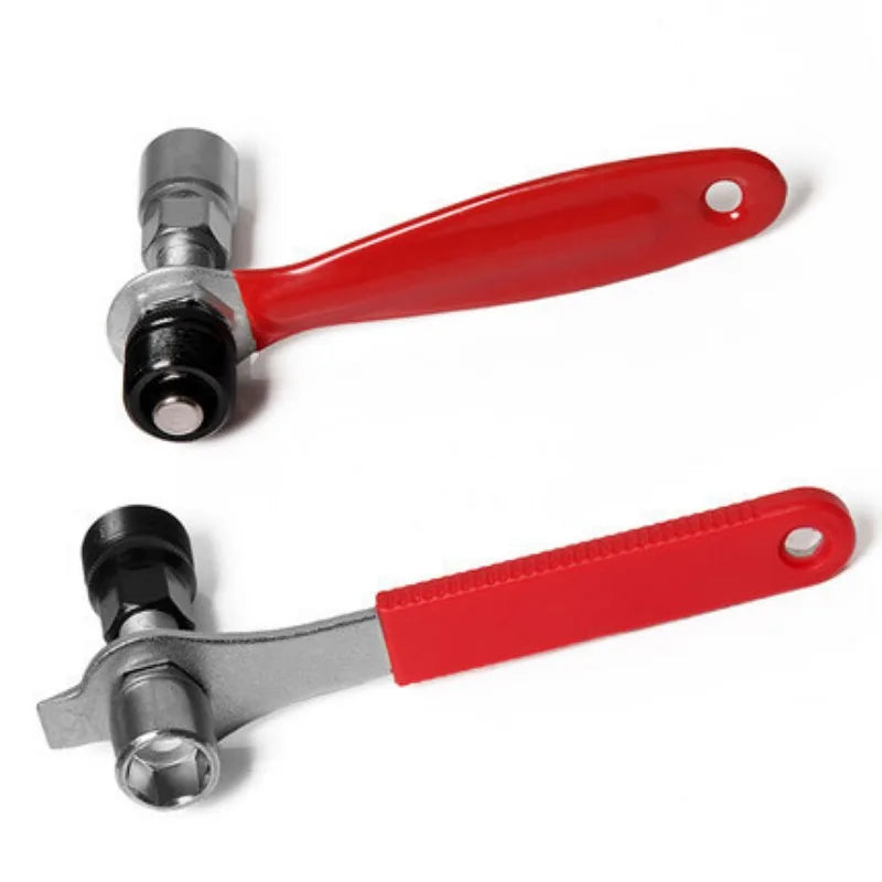 Bicycle Crank Arm Removal Tool Bike Crank Puller Pedal Wrench Multi-Function Crankset Pedal Crank Pull Bolt Remover Repair Tool