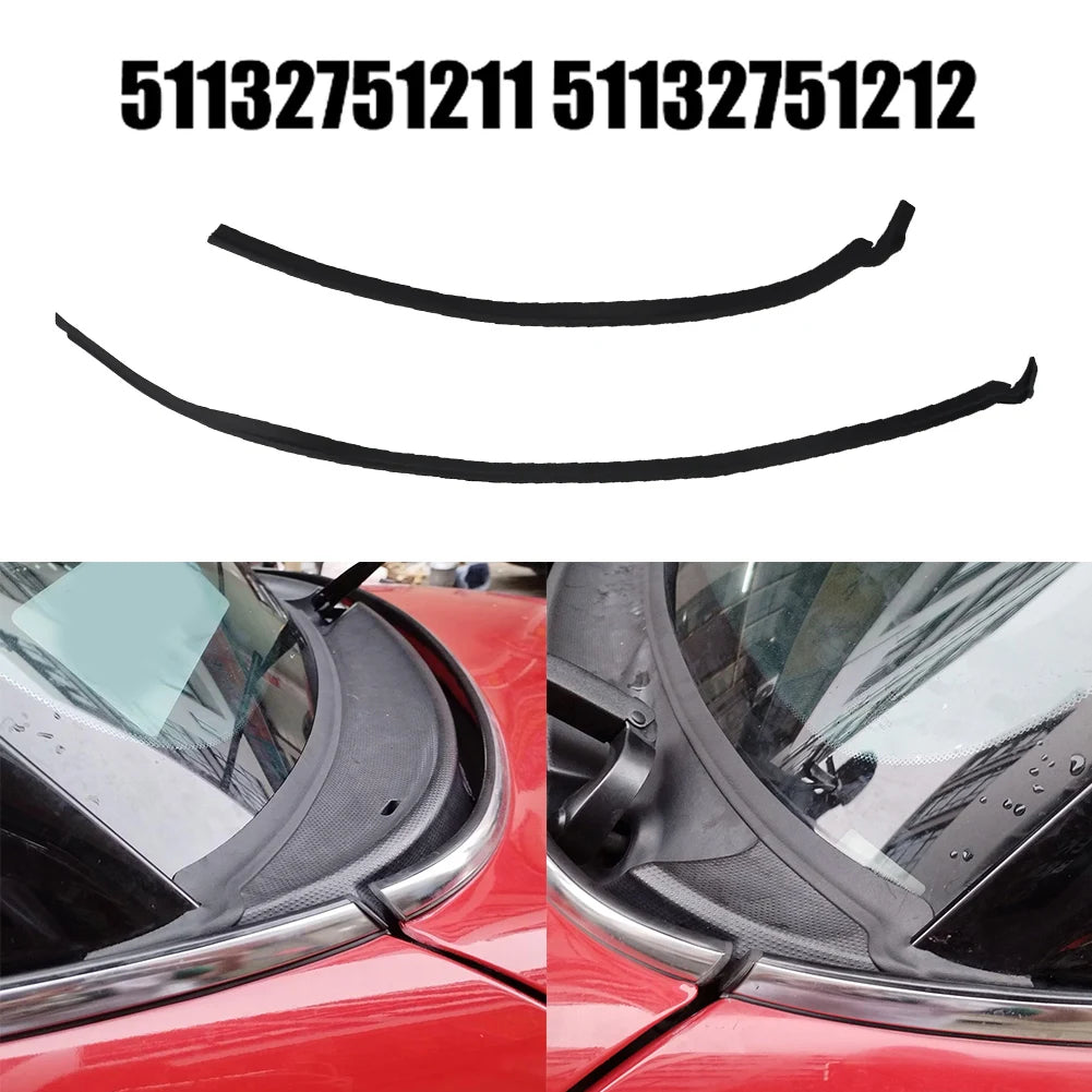 For Right Hand Drive Vehicles Windshield Seal Easy Installation Electric Components Front Windshield No Assembly Required 1 Pair