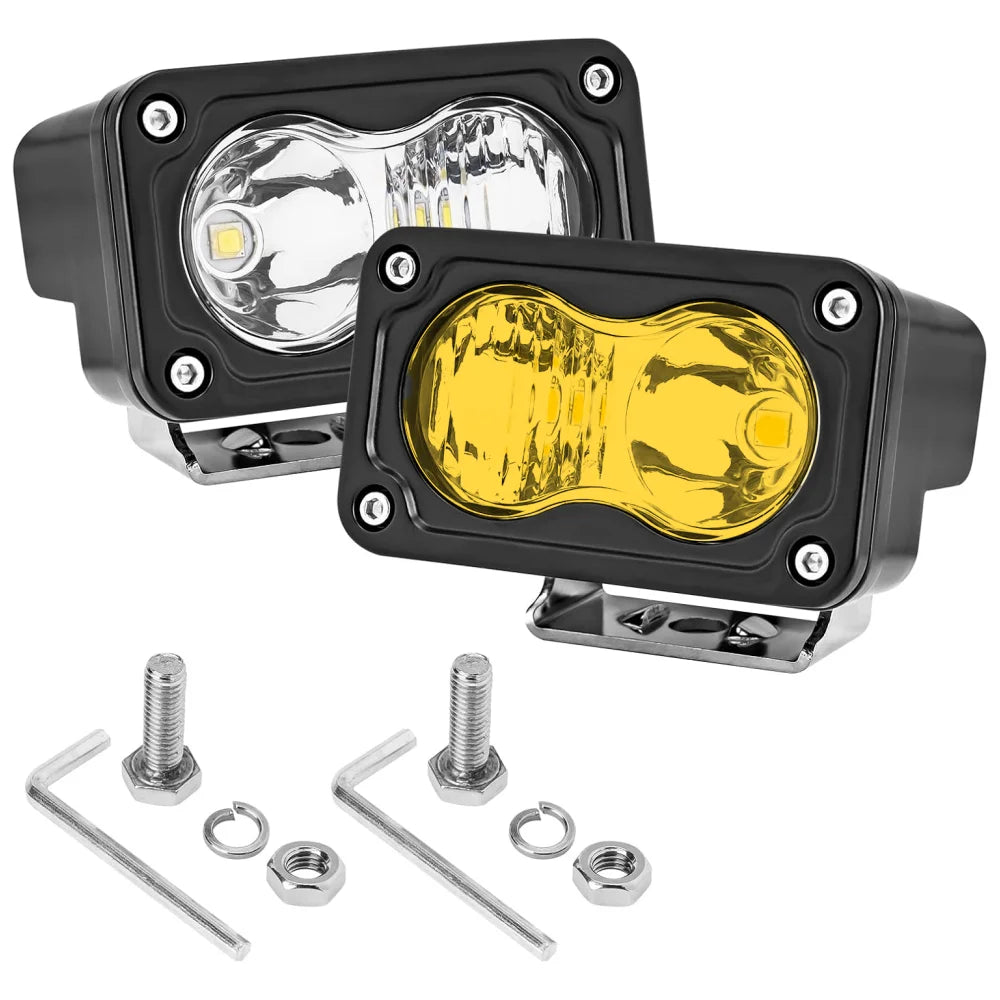 3.0" Square Car LED Work Light Bar Spotlight 12V 24V 3000K 6000K DRL Headlight For Truck Tractor Off-road Boat LED Driving Lamp