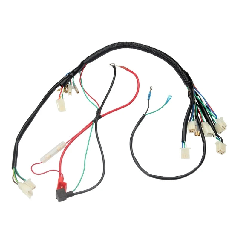 Motorbike Full Electrics Wiring Harness Cdi Stators for 50-125cc ATV Dropship