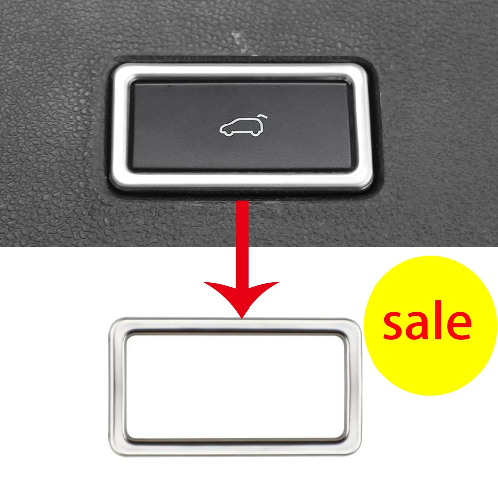 Car Accessory – Trunk Button Cover Sticker for VW Passat/Troc/Tiguan L/Tayron/Viloran (2017-2022 Models)