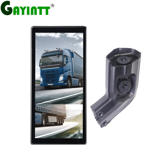 GAYINTT 10.36 Inch AHD BSD Car Side View Vertical Monitor DVR Touch Screen Loop Recording Display For Truck Bus Mirror