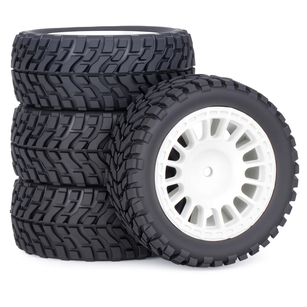 4Pcs 1.9inch Off Road Buggy Rubber Tires Wheel 75*31mm for Wltoys 144001 1/12 1/14 1/10 SCX10 TRX4 Tamiya RC Car Upgrades Parts