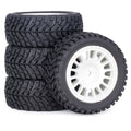 4Pcs 1.9inch Off Road Buggy Rubber Tires Wheel 75*31mm for Wltoys 144001 1/12 1/14 1/10 SCX10 TRX4 Tamiya RC Car Upgrades Parts