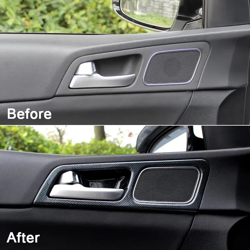 For Kia Sportage 4 QL 2016 2017 2018 2019 2020 2021 ABS Car Inner Door Handle Bowl Cover Trim Stickers Accessories