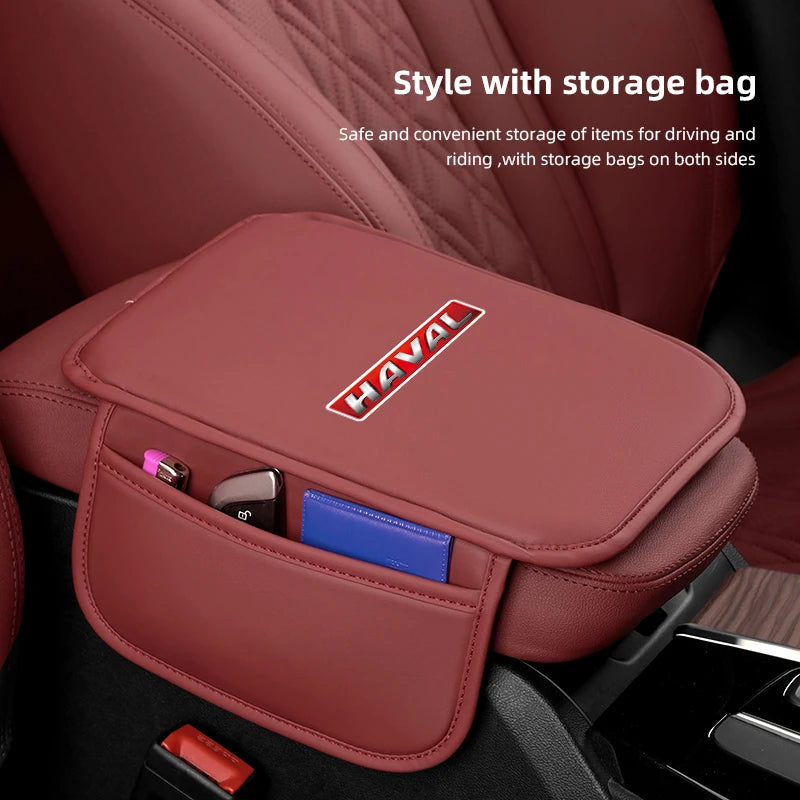 Leather Car Interior Armrest Box Cover Center Console Accessories For Great Wall Haval H1 H2S M6 H3 H4 H5 H6 H7 H8 F5 F7X H2 F7