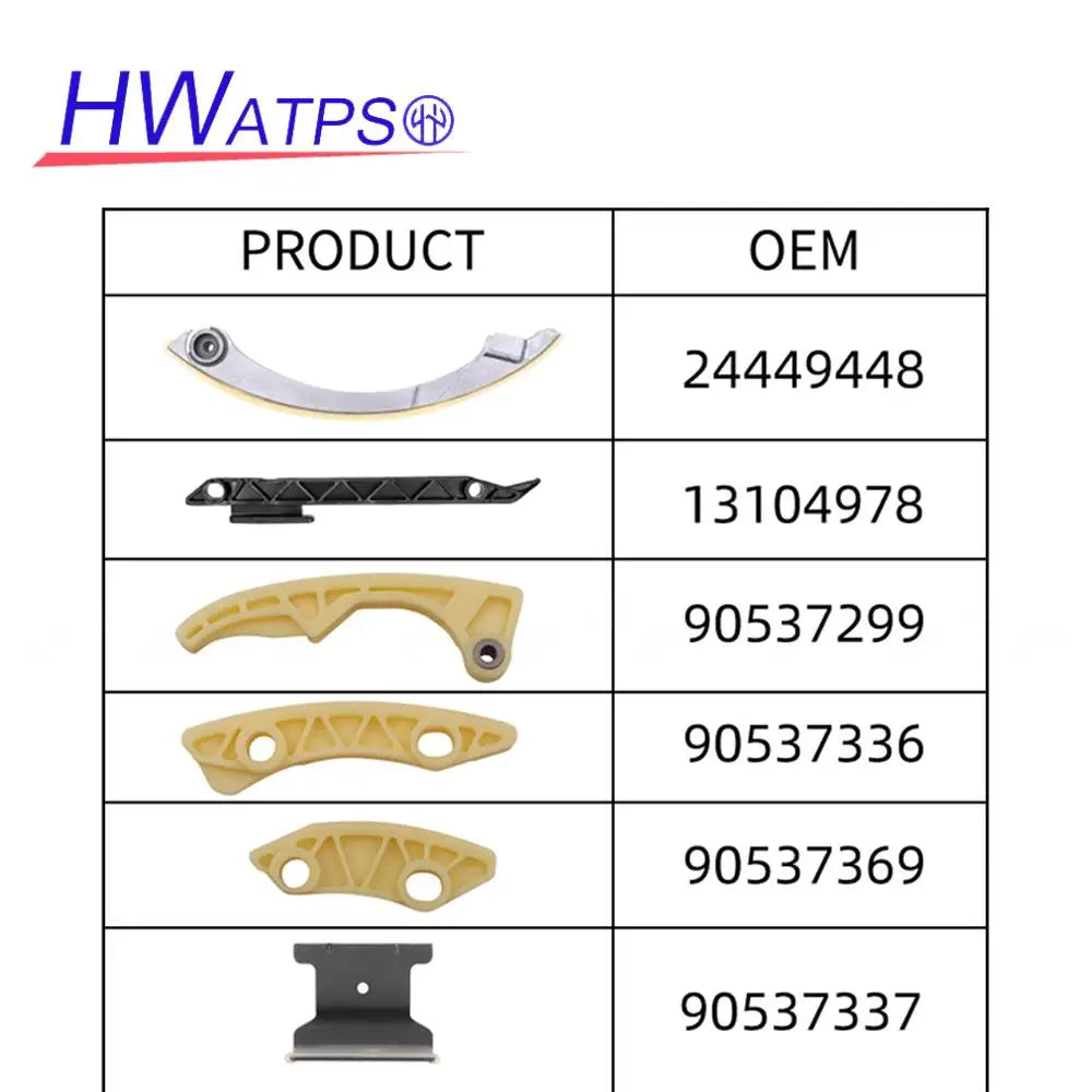For Chevrolet Captiva Sport Classic Cobalt Hhr Impala Buick Regal GMC Terrain Timing Chain Repair Kit 24449448 13104978 90537337