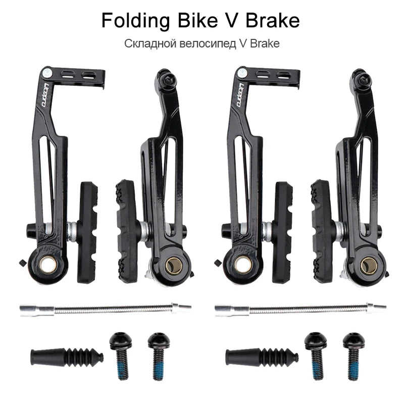 Brazos de freno en V para bicicleta, juego de frenos en V, pinza para bicicleta plegable, extensión de llanta BMX, pinza de montaje directo, accesorios de ciclismo