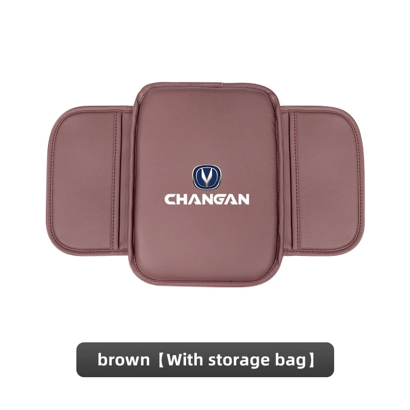 Leather Car Interior Armrest Box Cover Center Console Accessories For Changan CS95 CS85 CS75 CS55 CX20 CS35 CS15 CX70 EADO 2017