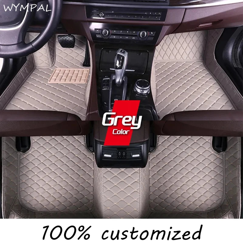Custom Automotive Car Floor Mats For Mercedes W203 2001 2002 2003 2004 2005 Auto Luxury Leather Men Women Car Mats Full Coverage