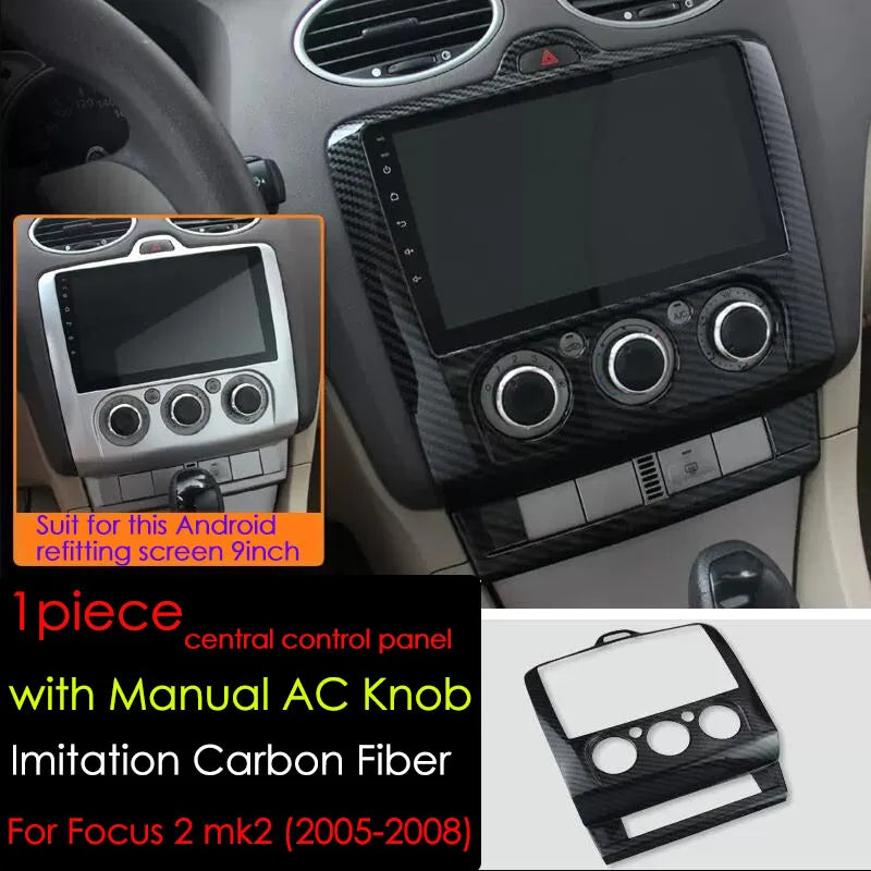 Car Styling Accessories External Interior Carbon Fiber  Decorative Trim Sticker trim case For Ford Focus 2 mk2 2005-2008
