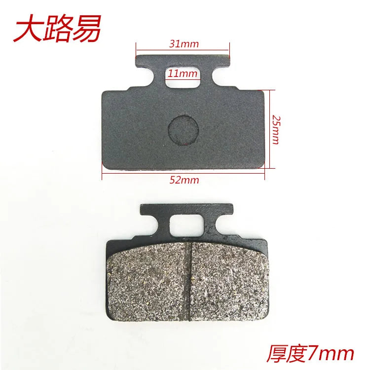 Pastillas de freno de disco delanteras y traseras para motocicletas de 50 cc, 125 cc, 150 cc y 250 cc, CBR, CRF, CTCT, CBX, scooter y ciclomotor.