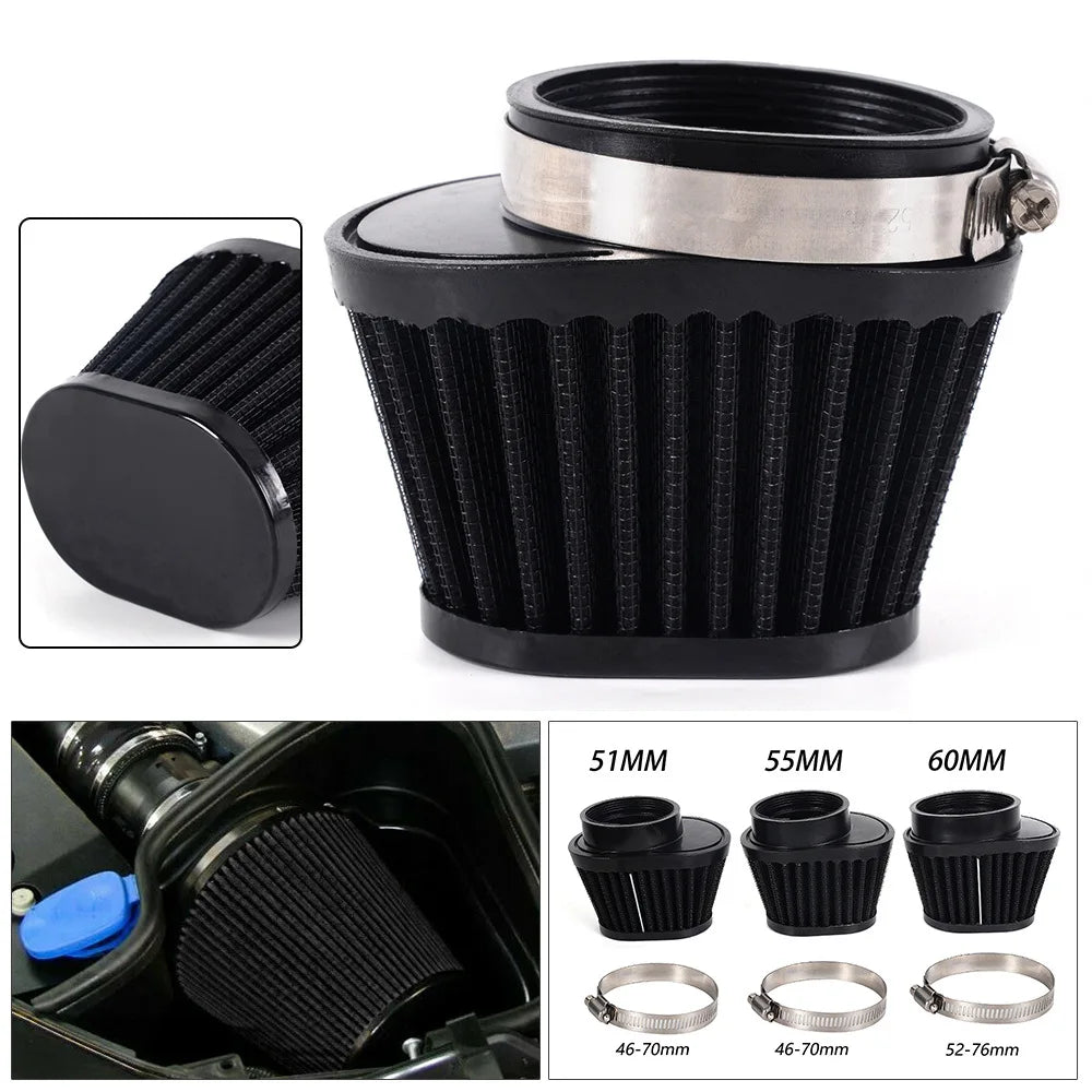 51mm 55mm 60mm Motorbike Air Filter Cleaner for Motorcycle ATV Dirt Bike Engine Motorcycle Accessories