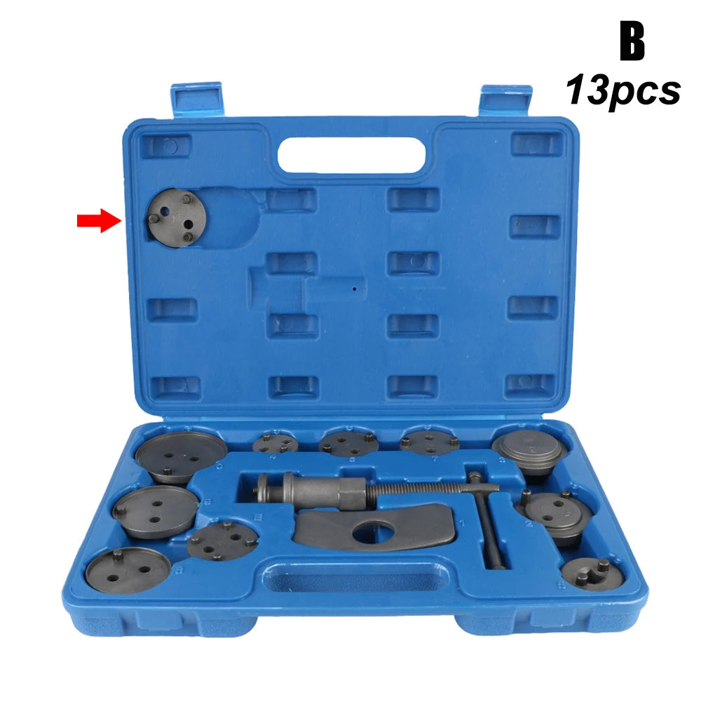 1/12/13PCS Car Disc Brake Pump Caliper Removal 10 Piston Adapter Compressor Set Rewind Back Brake Repair Tools Auto Accessories