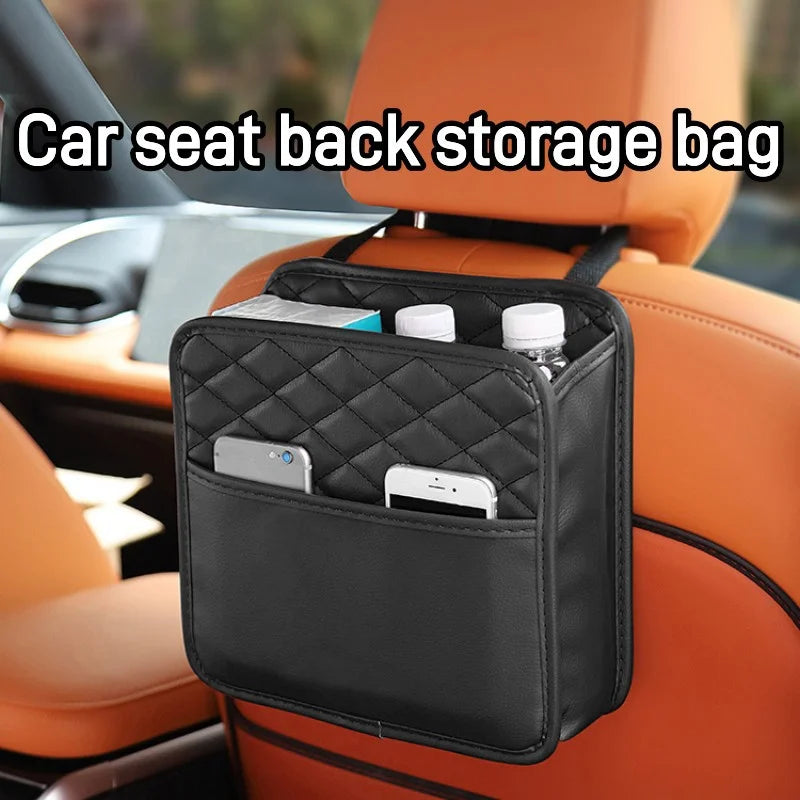 Large Capacity Waterproof Car Back Seat Organizer with Strong Storage Fits Most Vehicles Ideal for Road Trips and Family Travel