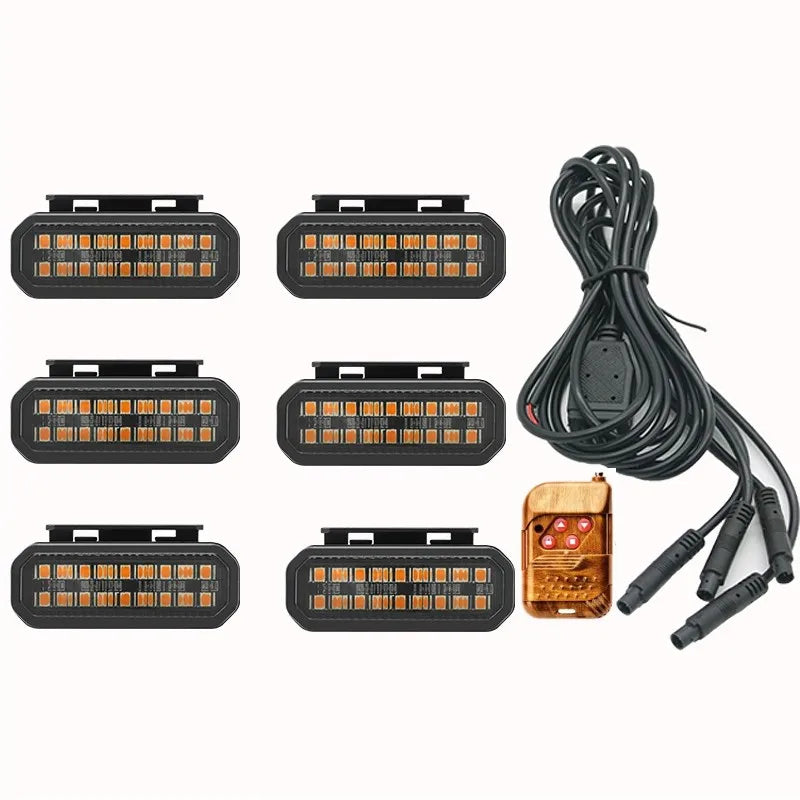 LED Front Grille Light For Pickup Offroad Suv Car Daytime Running Light Wheel Eyebrow Lamp 12V