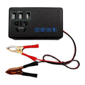 Car Power Inverter 12V/24V DC To 220V AC Car Converter Charger Adapter Outlet USB Converter Port Ideal for Cars, Trucks & RVs