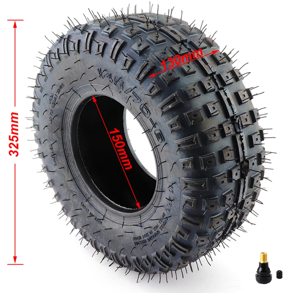 145/70-6 Tubeless Tire 6 Inch ATV Tyre for Four Wheel Vehicle 50cc 70cc 110cc Small ATV Front or Rear Wheels