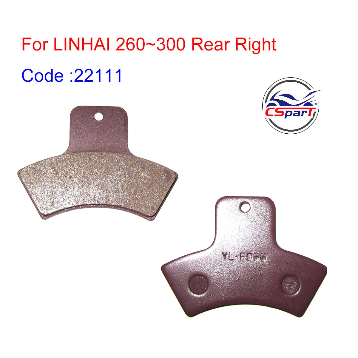 Pastillas de freno delanteras y traseras para LINHAI 260cc 300cc ATV UTV Buggy 4x4 22111 22245 32176F