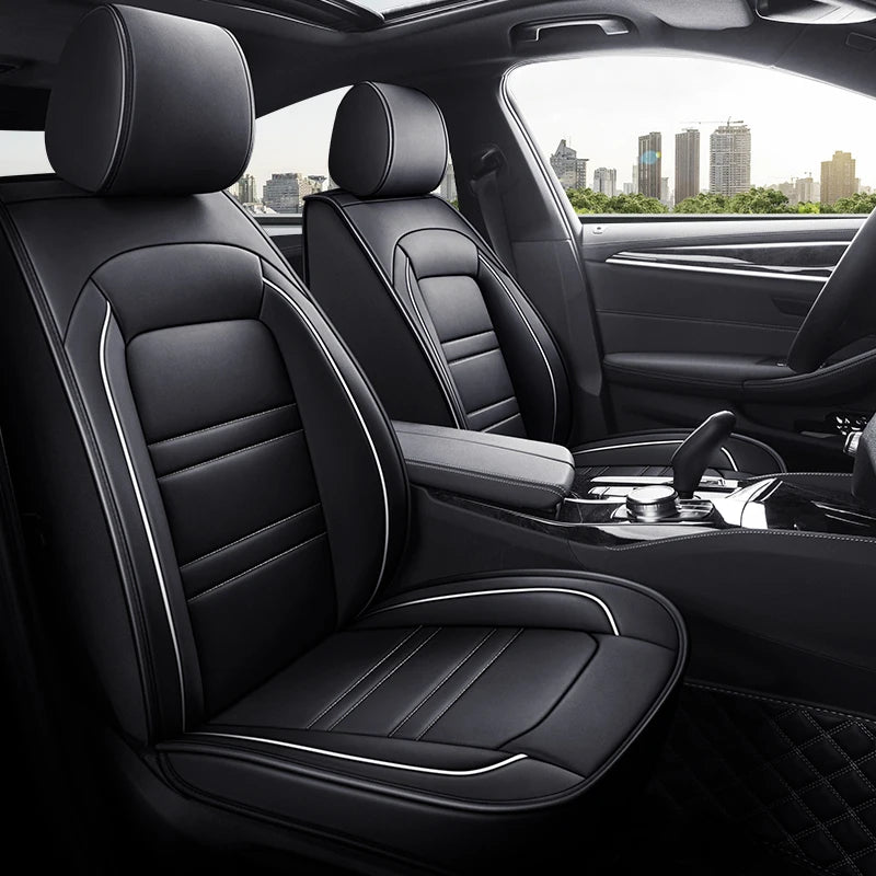 Full Coverage Pu Leather Car Seat Covers for KIA Stinger Cadenza K3 K5 K9 Sportage Ceed Rio Sportage EV5 Car Accessories