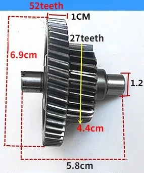 Conjunto de engranaje diferencial para triciclo eléctrico, caja de cambios, engranaje cónico planetario, grupo de engranajes, accesorios de modificación del eje trasero