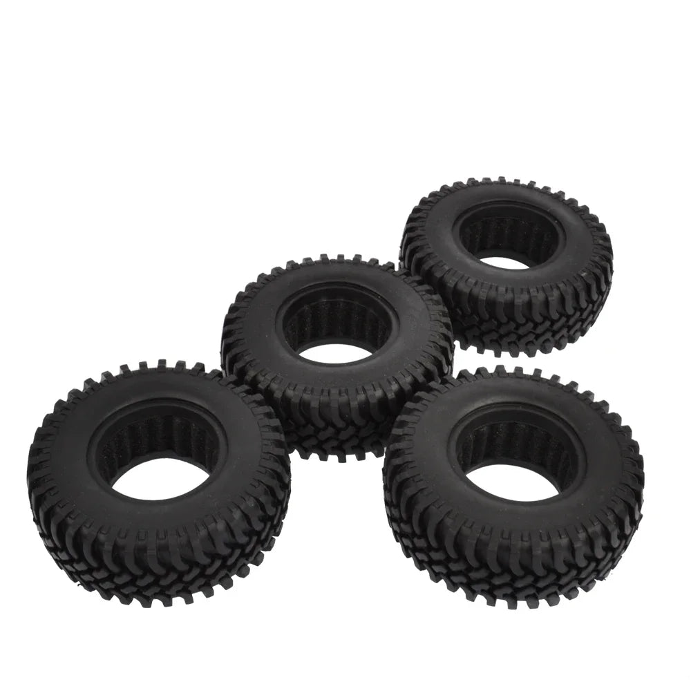 4PCS 100mm 1.9 inch Rubber Tires With Foam Inserts for 1:10 RC Rock Crawler Axial SCX10 D90 D110  Tamiya CC01 1.9 Inch Tyres