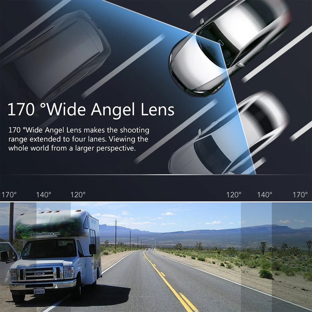 Podofo Dash Cam ADAS Car DVR  720P ADAS Dashcam DVRs Video HD USB TF Card Auto Recorder for Android Multimedia Player DVD