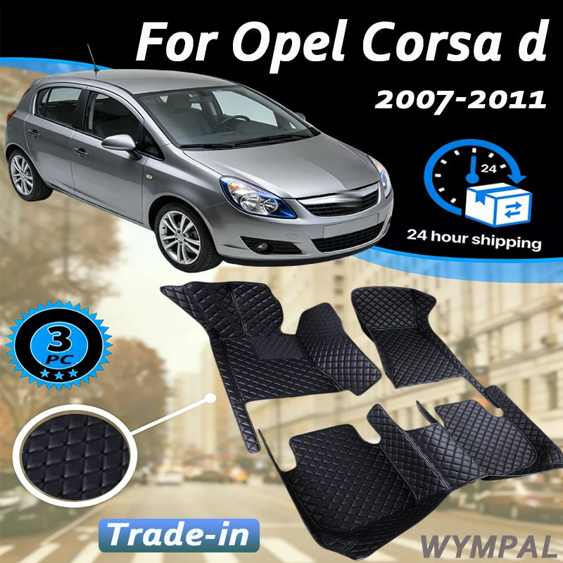 Car Floor Mat For Opel Corsa D 2007~2014 Waterproof Rug Cubre Pisos Para Autos Car Mat Floor Interior Decoration Car Accessories