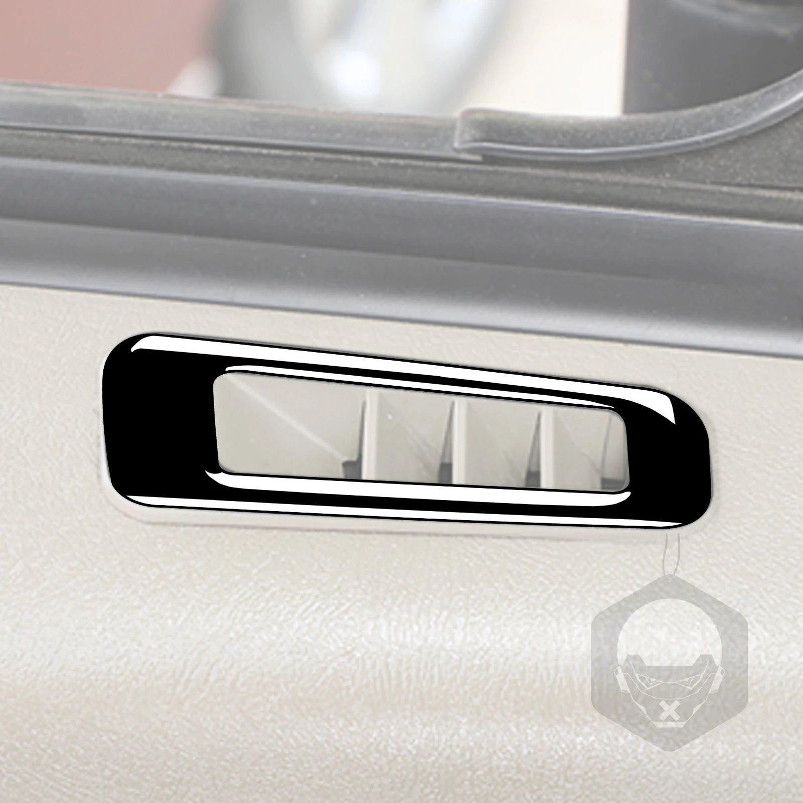 Para Hummer H2 2003 2004 2005 2006 2007 Accesorios para el coche Marco de salida de ventilación de la puerta interior Cubierta embellecedora Pegatinas Modificación