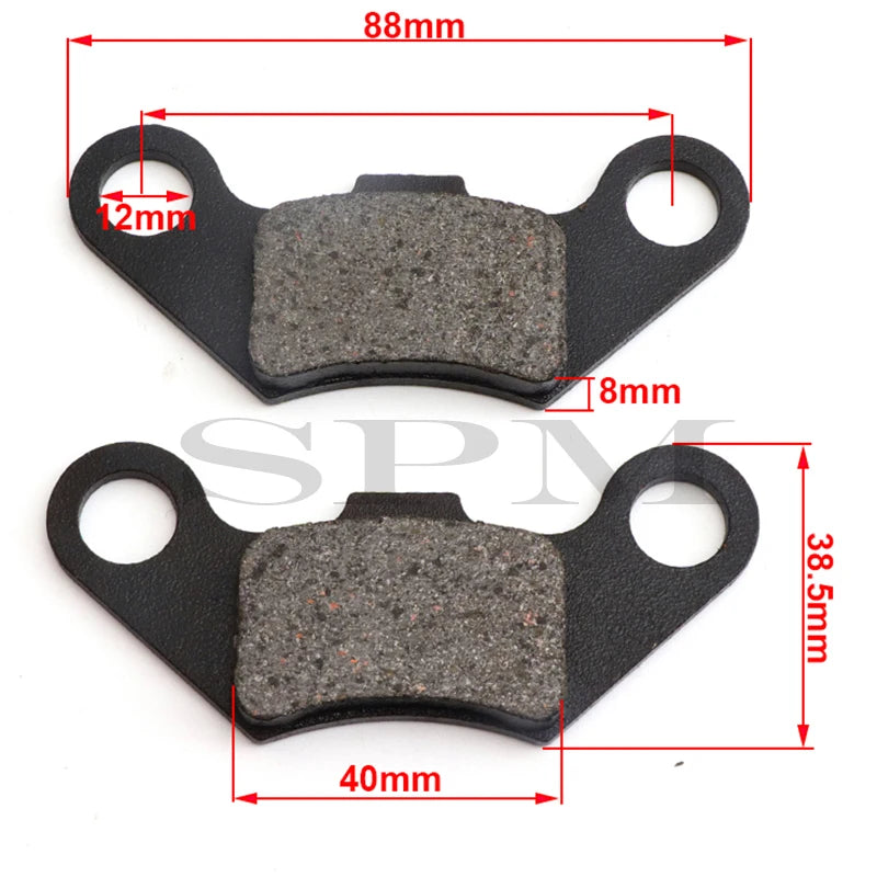 1 Pair Motorcycle Brakes Front Rear Disc Brake Pads Shoes For 50cc 70cc 110cc 125cc 150cc ATV Taotao Suzuki Kawasaki