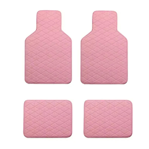 4pcsCar Floor Mats Carpet Floor Mat SetUniversal Fit Car Floor Mats Protection, Auto Front & Rear Carpet Mat for Sedan SUV Truck