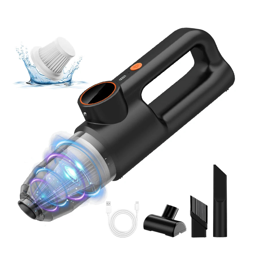 11000PA Car Vacuum Cleaner Strong Suction Portable Cordless Handheld Vacuum Cleaner with Multi-Nozzles for Car Home Office Pet