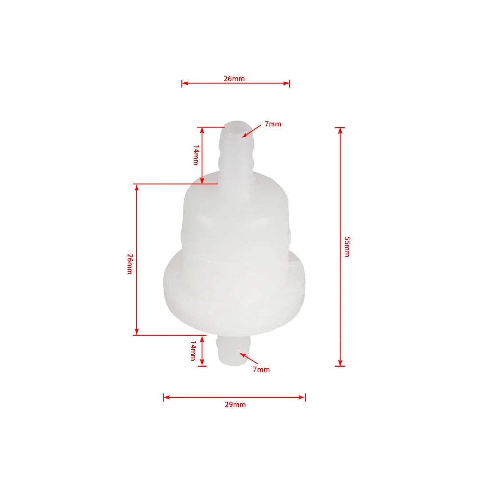 10pcs Universal Oil Filter Gas Fuel Filter for 50cc 90cc 110cc 150cc 250cc ATV Quad Go Kart Moped Taotao Dirt Bike Accessories