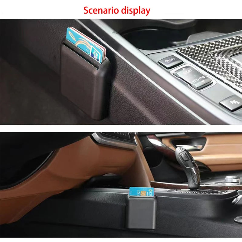 Multifunction Car Organizer Auto Seat Crevice Card Ticket Storage Box Bracket Stand Universal Car Accessories Interior