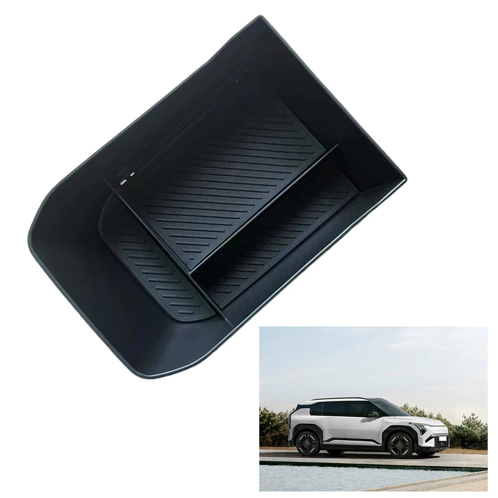 1 Pcs Car Central Console Armrest Front  Storage Box Organizer  Container Tray  For Kia EV3 Central Console Armrest Storage Box
